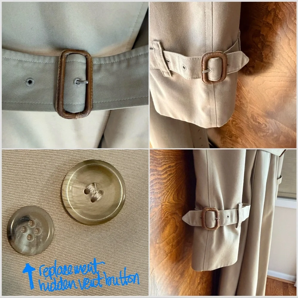 Vintage Burberrys Nova Check Trench Coat
Size 20 Long/XL Timeless Classic - Picture 11 of 16